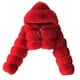 thumbnail image 3 of Gibobby Abrigos de mujer, Chamarra para mujer a la moda, chamarra de invierno de manga larga para mujer, chamarra liso y mullido, con capucha frontal abierta(Rojo,M), 3 of 5