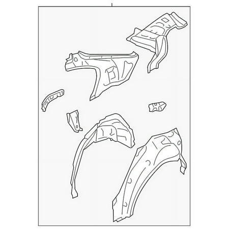 Genuine OE Subaru Inner Panel Assembly - 51510VA0109P Fits select: 2015-2021 SUBARU WRX
