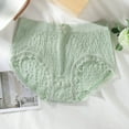 thumbnail image 2 of yunLCZ Underwear for Women Cotton Women's And Comfortable Cotton Underwear Women's Inner Crotch Pleated Lace Lace Lace Large Base Underwear Wasit Hipster Brief Panties for Ladies, 2 of 3