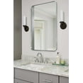 thumbnail image 2 of TEHOME Kengston Comtemporary Brushed Nickel Metal Framed Rectangle Bathroom Vanity Mirror 24x36'', 2 of 13