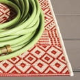 thumbnail image 5 of Safavieh Courtyard Naomi Geometric Indoor/Outdoor Area Rug, Beige/Red, 2' x 3'7", 5 of 14