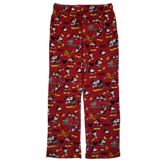 red fleece pants