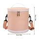 thumbnail image 3 of Xihbxyly Bolsa con Diseño de Bloques de Color, Elegante y Redonda, Hielera Térmica de Aluminio Resistente, Espacio Amplio para Guardar Comida, Bebidas y Refrigerios, Ideal para El Trabajo, La Escuela, 3 of 6