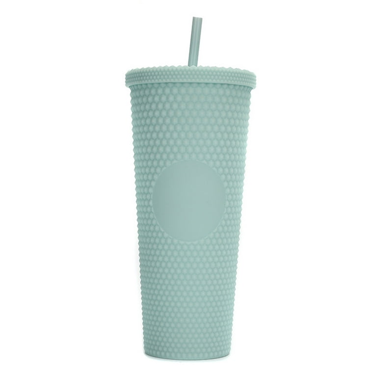 710ML24OZ Large Capacity Cup Fully Studded Matte Tumbler Reusable