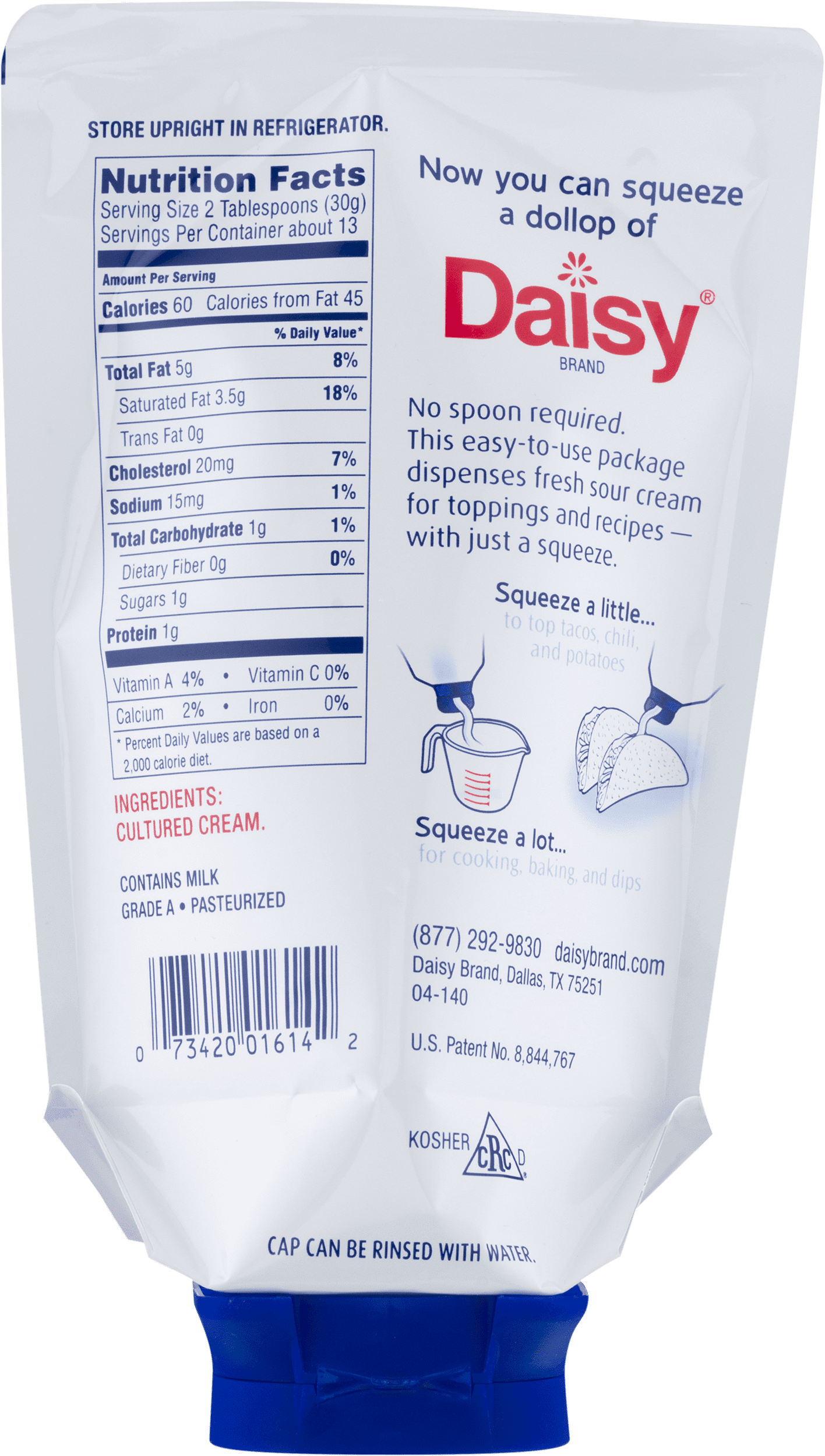 Daisy Sour Cream Nutritional Value Blog Dandk