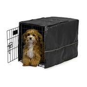 MidWest Dog Crate Cover, Privacy Dog Crate Cover Fits MidWest Dog Crates, Machine Wash & Dry Black 22-Inch