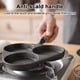 thumbnail image 2 of Jamón Sartén Desayuno Panqueque Tortilla Hierro Fundido Antiadherente 3 Agujeros, 2 of 9