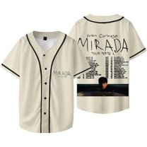 Ivan Cornejo Mirada Tour 2025 Merch Baseball Jacket Tee Summer Unisex Fashion Short Sleeve V-Neck T-Shirts
