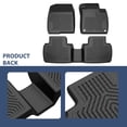 thumbnail image 5 of PIT66 TPE Floor Mats Waterproof Car Liners Fit for 2018-2022 Honda Accord Sedan All Weather Floor Liners,Non-Slip Black, 5 of 11
