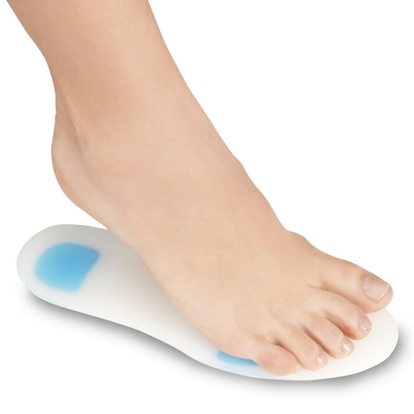 Soles Silicone Shoe Inserts (Pair) Orthopedic Support for Walking, Running, and Fitness - Soft, Comfortable, Hypoallergenic Design - L / 40-41-42