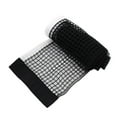 thumbnail image 1 of Filet de Tennis de Table Rétractable Accessoires de Sport Filet de Table Portable en Polyester Filet de Balle de Ping-Pong Table à Manger Noir, 1 of 6