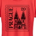thumbnail image 2 of Instant Message - Prague Postage Stamp - Women's Short Sleeve Graphic T-Shirt, 2 of 6