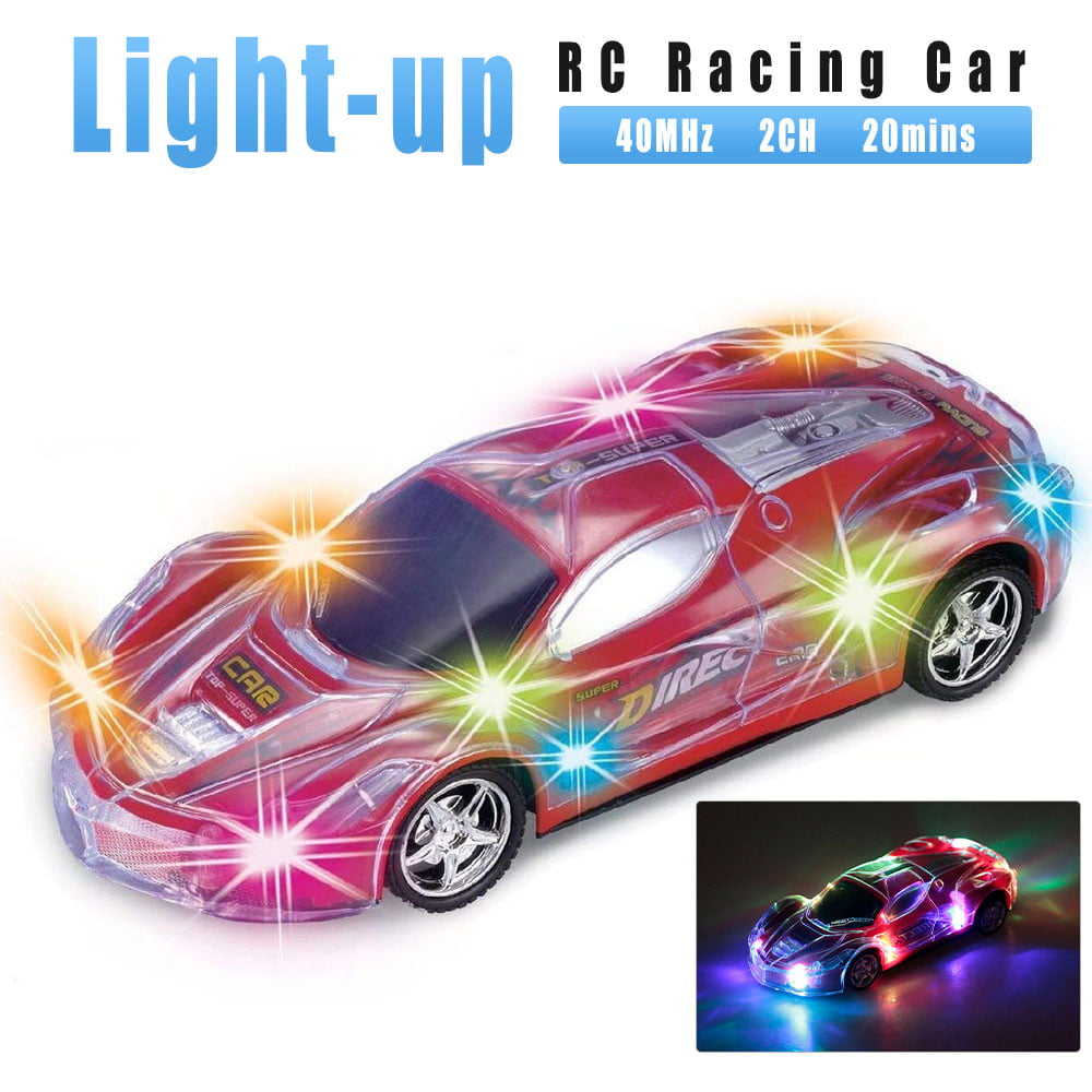 1:24 2CH Remote Control Sports Car RC Electronic Vehicle Toy With Light Kid Gift 