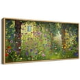 thumbnail image 4 of IDEA4WALL Extra Large Framed Canvas Print Wall Art Enchanted Garden Colorful Flower Field Vintage Inspired Antique Retro Fine Art Watercolor Decorative Relax/Calm for Rooms Decor - 60"x30", 4 of 5
