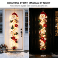 thumbnail image 7 of Glowing Christmas Door Hanger, Pre-lit Santa Claus with Warm LED Lights, Holiday Hanging Decor for Front Door Porch Indoor Outdoor, Easy to Hang by MPOISVA, 7 of 7