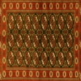 thumbnail image 1 of Ahgly Company Indoor Square Persian Yellow Traditional Area Rugs, 6' Square, 1 of 4