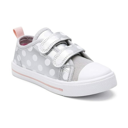 K KomForme Kids Canvas Shoes Silver Dots Size 5 Toddler Girl | Walmart ...