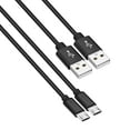thumbnail image 1 of [2 Pack] Micro USB Cable 6FT, ROFAY USB A Male to Micro USB Sync Charging Android Phone Charger Cable Compatible with PS4, Galaxy S7 Edge/S7/S6,Note 5 4, Black, 1 of 6