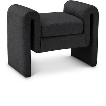 Meridian Furniture Stylus Black Fabric Bench