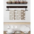 thumbnail image 3 of Japanese Rabbits Kitchen Dish Towels for Drying Dishes Set of 3, Vintage Bunny Brown Farmhouse Plaid Waffle Weave Microfiber Hand Tea Bathroom Towels Quick Dry & Absorbent Towel 15.7x23.6, 3 of 7