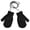Black, variant on Toddler Winter Knit Mittens with String Attached Warm Baby Mittens for Cold Weather Boys Girls