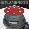 thumbnail image 3 of Awutzut 9 Inch 6 Holes Drywall Sander Pad Hook and Loop Backing Pad, 3 of 6