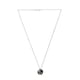 thumbnail image 4 of Juego de aretes y cadena con dije corte Xilion, plata mexicana ley .925, Plata media noche, 4 of 4