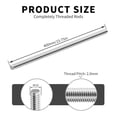 thumbnail image 4 of (M16 x 2mm x 400mm) Fully Threaded Rod - 304 Stainless Steel All-Thread Screw Bar - Right Hand Thread Stud for Anchor Bolts, Clamps & Hangers, 4 of 5