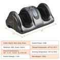 thumbnail image 4 of Giantex Foot Massager Machine, Electric Therapeutic Shiatsu Foot Calf Massager w/Kneading & Rolling for Foot & Ankle Pain, Gray, 4 of 9