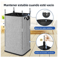 thumbnail image 4 of Cesto de Ropa Plegable 80L Malubero Gris, 4 of 5