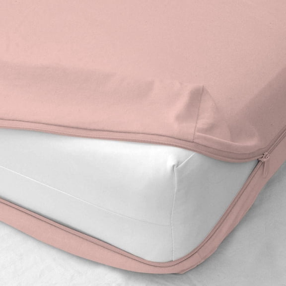 King Size Zipper Fitted Sheet 1 Piece - 18" Deep Pocket - 100% Microfiber - Soft and Comfortable - 3 Side Zipper Pink