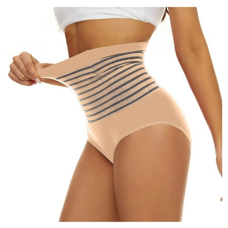 

OVTICZA Breathable Soft Briefs for Women Panties Seamless High Waist Comfort Underwear S Complexion