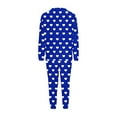 thumbnail image 5 of qelini Lightweight Pajamas for Women Heart Print Crewneck Long Sleeve Shirt and Pant with Pocket Pjs Set Soft Warm Sleepwear, 5 of 5