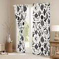 thumbnail image 3 of Erosebridal Boho Cow Skull Curtains Pack of 2 (42x84 Each), Rustic Farmhouse Aztec Curtains Blackout, Beige Black, 3 of 6