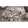 thumbnail image 3 of Rugs America Lush CE70A Pink Elegance Area Rug, 8'x10', 3 of 9