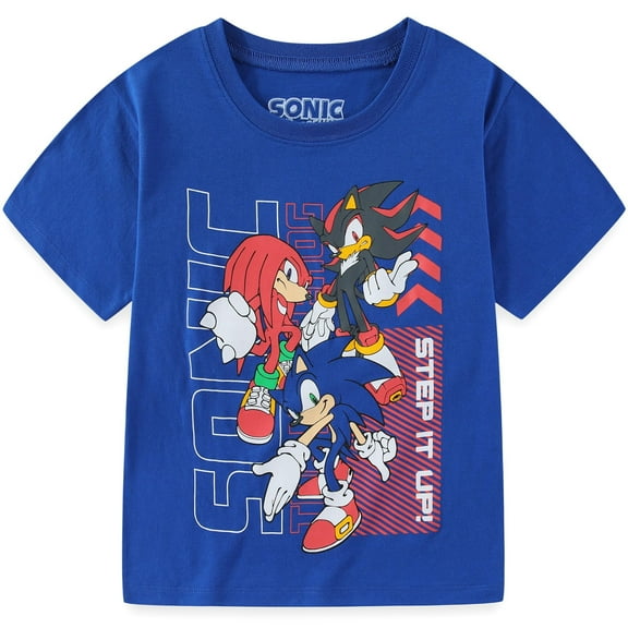 SEGA Sonic the Hedgehog Short Sleeve T-Shirt (Boys), Sizes 4-12