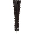 thumbnail image 3 of Stuart Weitzman Strt Ruched 100 Satin Knee-High Boot, 9.5, Black, 3 of 5