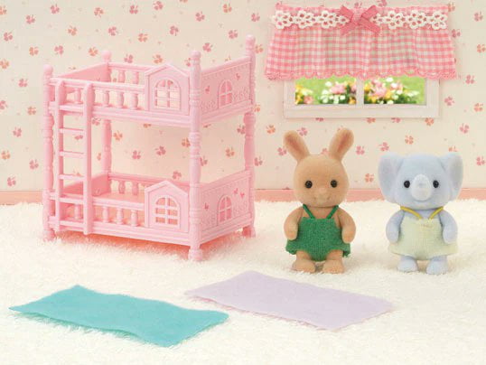 Calico Critters Sunny Rabbit Baby's Bunk Bed Set