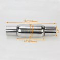 thumbnail image 1 of 2' 2.5' Inlet 12.5' Length Car Glasspack Muffler Bullet Perry Exhaust Resonator Center Exhaust~13885, 1 of 1