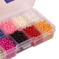 thumbnail image 4 of Perla De Imitación De 3/4/5/6 Mm Sin Agujeros De Plástico ABS Sueltas Para Manualidades De Bricolaje Hallazgos 2300pcs 4 mm Macarena Perlas sueltas redondas, 4 of 5