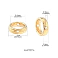 thumbnail image 5 of 100Pcs CCB Plastic Bead Frames Ring Light Gold 12x4mm Hole: 1.6mm DIY, 5 of 5
