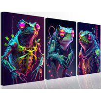 Cool Gaming Wall Hieng Video Game Posters Pictures Colorful Neon Gamepad Canvas Painting Prints for Boys Room Kids Game Room Bedroom for Boys Home Decor