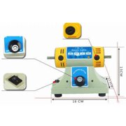 TOPCHANCES TM-2 Jewelry Rock Polishing Buffer Machine Bench Lathe Polisher Kits Rock Tumbler Gem Tools Grinder 200W