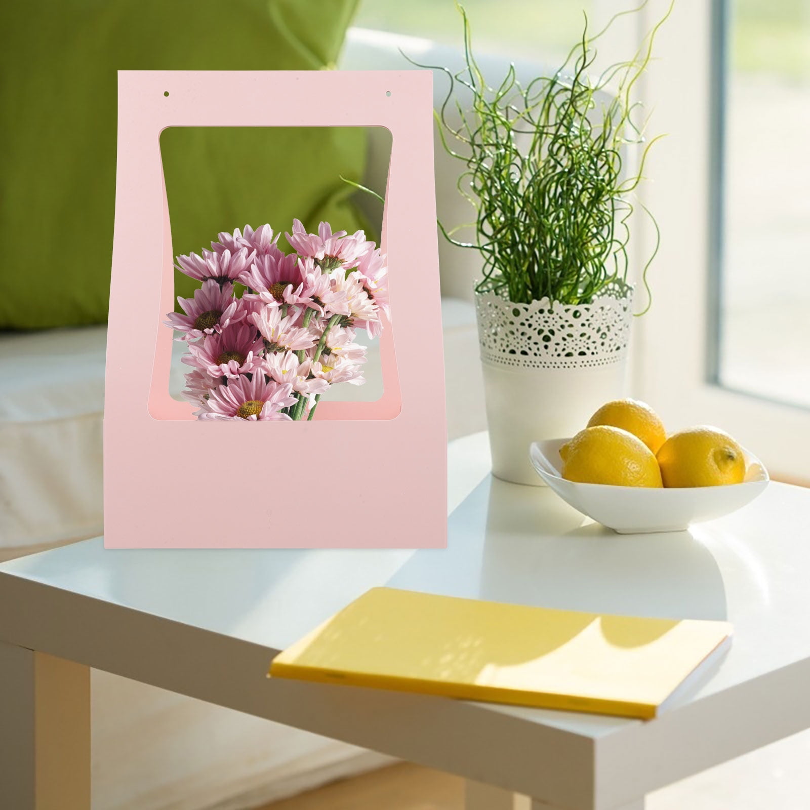 WHAMVOX 15Pcs Black Floral Boxes for Florist Bouquets Simple Design