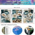 thumbnail image 7 of YALKIN 3 Pack Lotus Flowers 5D Diamond Painting Kits for Adults Kids Beginners DIY Full Round Drill Paint by Diamonds Kits for Home Wall Decor 11.8x15.7in, 7 of 7