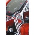 thumbnail image 3 of Tableau de Bord Vintage Rouge - Toile 24"x36 Pouces - Impression à la Demande, 3 of 5