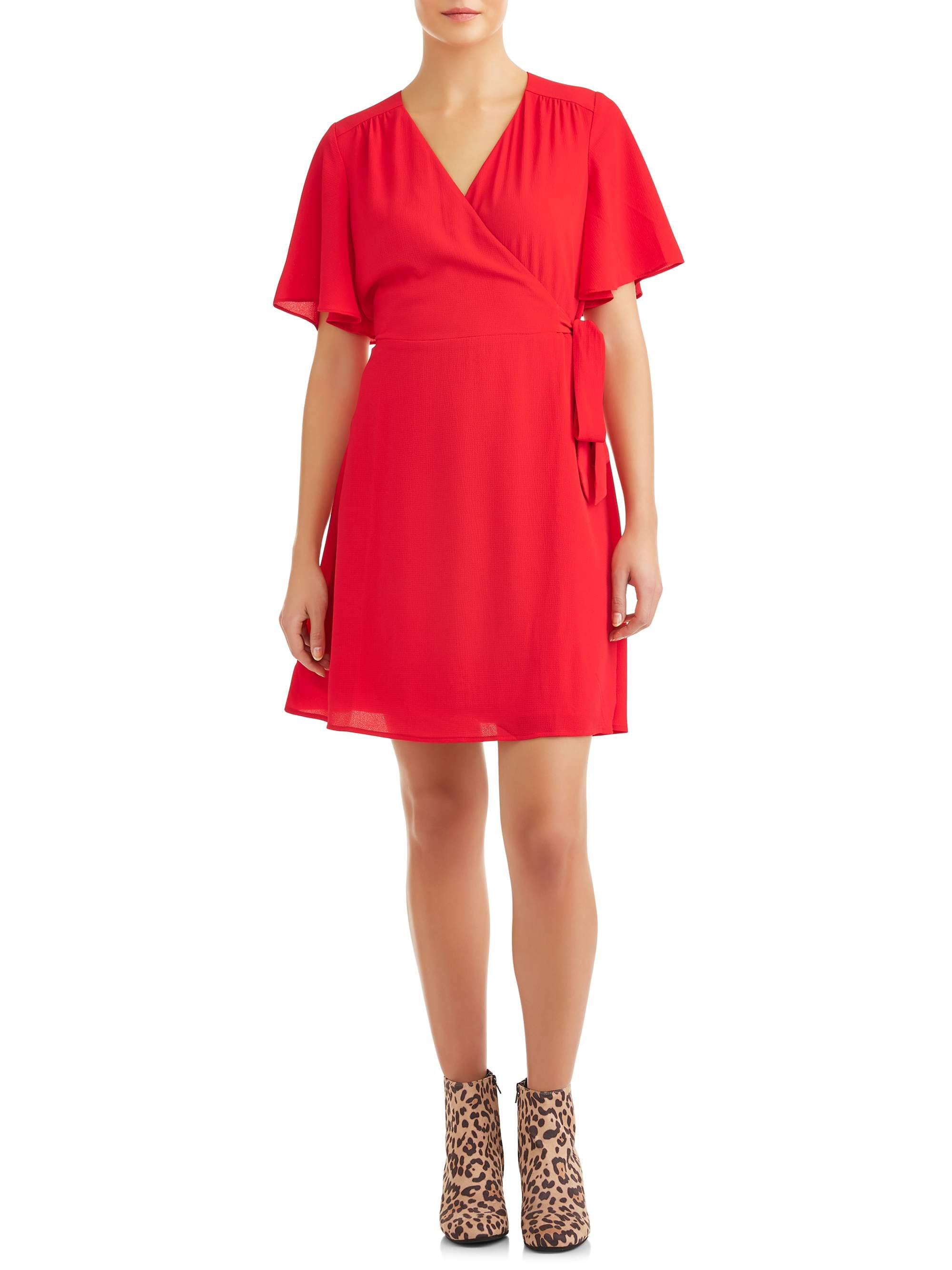 woven wrap dress
