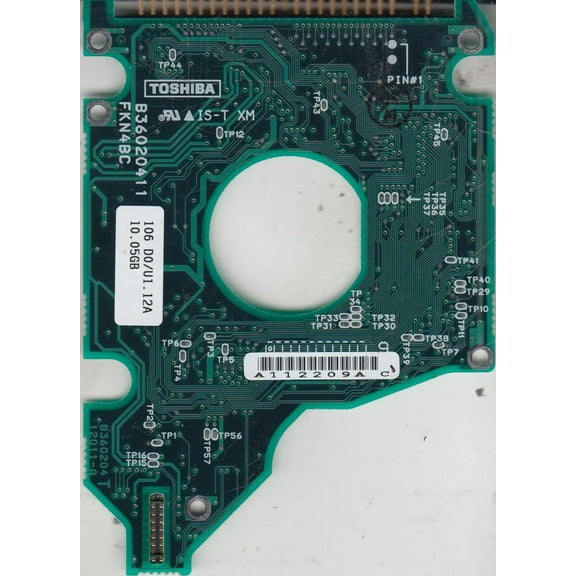 MK1016GAP, D0/U1.12A, HDD2152 B ZE01 T, B36020412011-A, Toshiba IDE 2.5 PCB