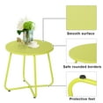 thumbnail image 5 of VECELO Set of 2 Round Side End Table, Modern Storage Shelf Tray for Bedroom,Living Room,Outdoor, Green, 5 of 7