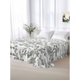 thumbnail image 5 of Farmhouse Flowers Twim Size Flat Sheet, Wrinkleproof & Fadeproof Cooling Flat Bed Sheet Only, Pastoral Vintage Leaf Spring Summer Breathable Soft Bedding Top Sheets 66 x 96 Inches, 5 of 8